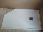 Receveur de douche, sur mesure, largeur 60 à 210 cm X 60 à 100 cm, Garantie 5 ans, résine pleine masse PN24 de couleurs, LIVRAISON RAPIDE, OFFERTE